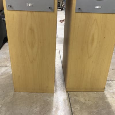 Pair of B&W CM4 Bowers and Wilkins Floor Standing Loud Speakers - Maple Finish image 4