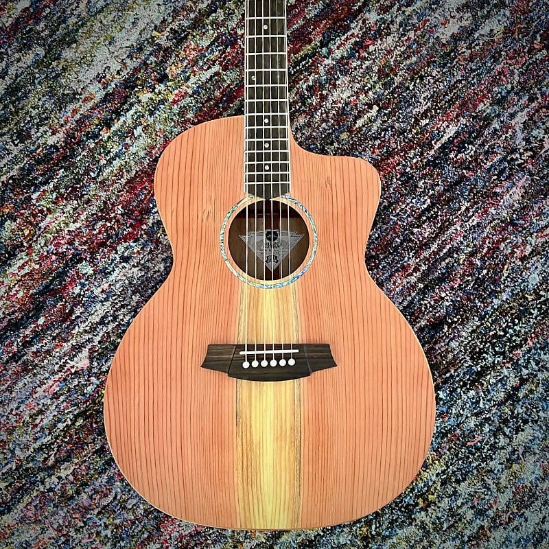 Cole Clark Studio Grand Auditorium Acoustic Guitar - All Australian Redwood Top with Queensland Maple Body (SAN1EC-RDM) image 1