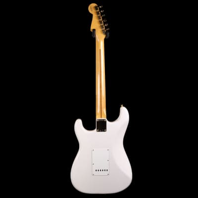 Fender Vintage Custom '57 Stratocaster Electric Guitar - Aged White Blonde image 4