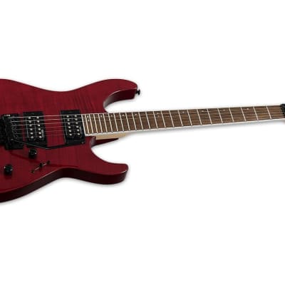 ESP LTD M-200FM Electric Guitar - See Thru Red image 2