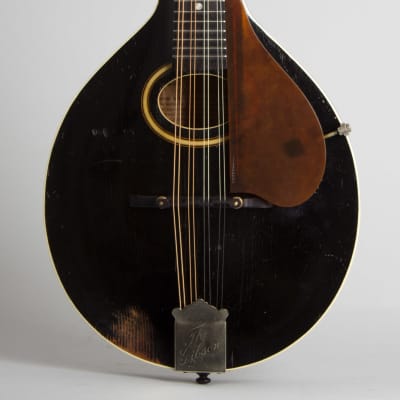 Gibson  Style A Snakehead Carved Top Mandolin (1927), ser. #81326, black tolex hard shell case. image 3