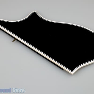 F-Model Bound Mandolin Pickguard & NICKEL Bracket F5 Style BLACK w/ 3-Ply Binding image 2