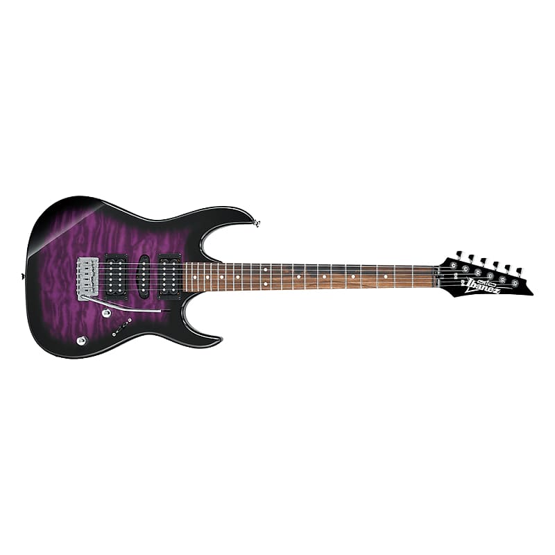 Ibanez GRX70QA Electric Guitar, Transparent Violet Sunburst image 1