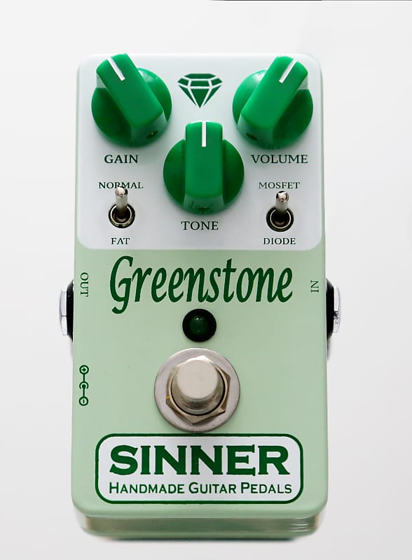 【本物格安】Sinner Greenstone Overdrive シナー グリーンストーン オーバードライブ TS808系 ギリシャ製 レア オーバードライブ