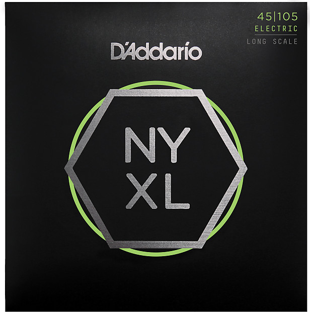 D'Addario NYXL45105 Nickel Wound Bass Guitar Strings Light Top / Med Bottom 45-105 Long Scale image 1