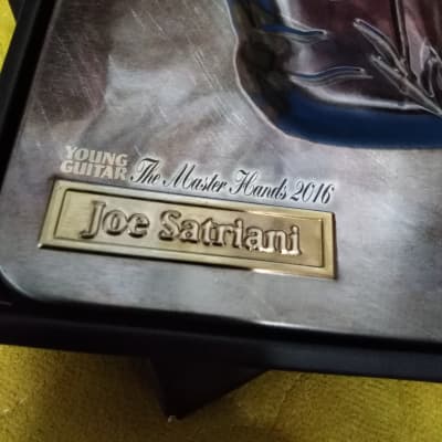 Joe Satriani Handprint Plate Young Guitar Magazine Japan The