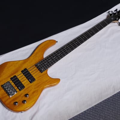 DEAN Edge 1 5-String electric Bass guitar Trans Amber w/ Gig Bag NEW image 2
