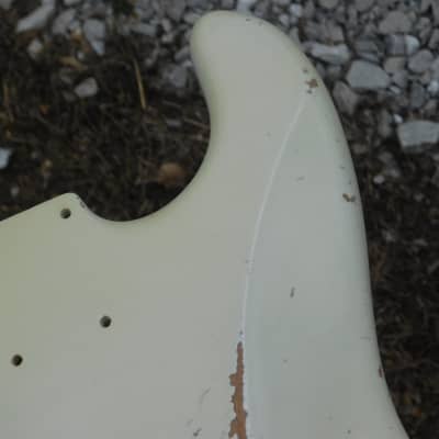 3lbs 14oz BloomDoom Nitro Lacquer Aged Relic Olympic White S-Style Vintage Custom Guitar Body image 9