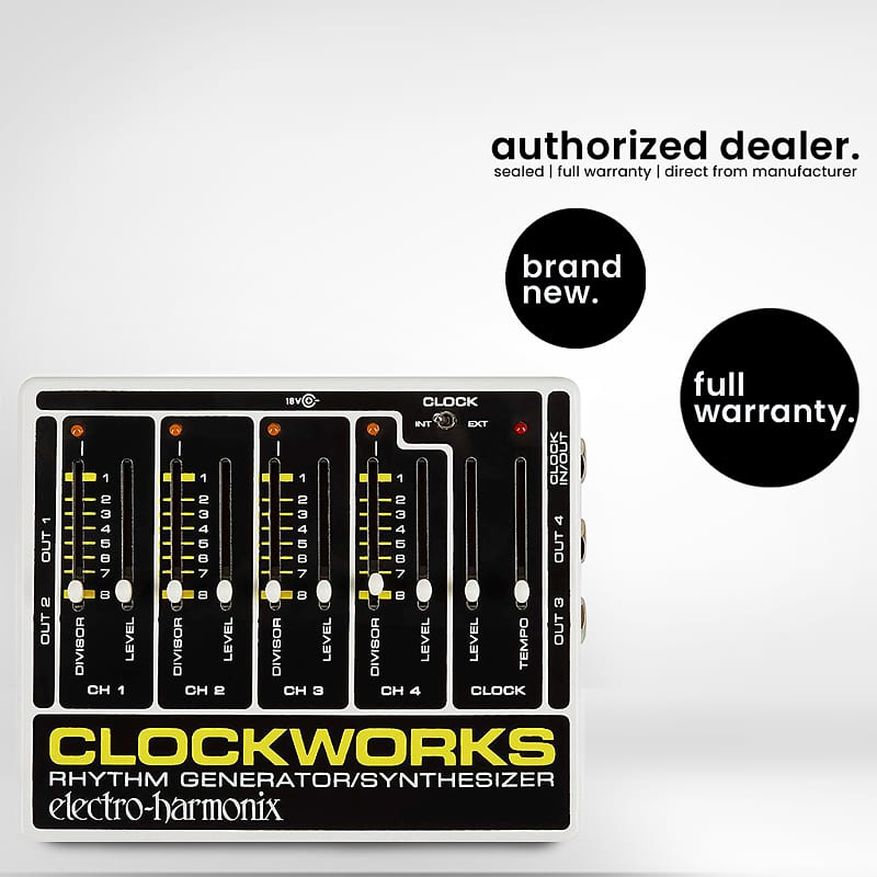 Electro-Harmonix Clockworks Rhythm Generator Master Clock Controller Pedal image 1