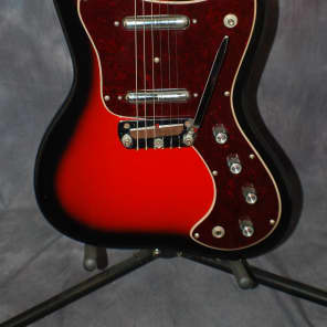 Video Demo Silvertone by Danelectro Hornet  Guitar Model 1450 Pro Setup New Silvertone Gigbag 1967 R image 2