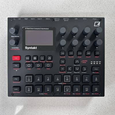 Elektron Syntakt 12 Track Drum Computer & Synthesizer 2022- Present - Black