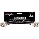 2 Fender Custom Shop Performance Guitar Bass Pedal Patch Cables Black 6" in