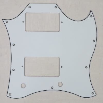 White WBW Scratch Plate Pickguard Full Face to fit Gibson SG Special Style Electric Guitars