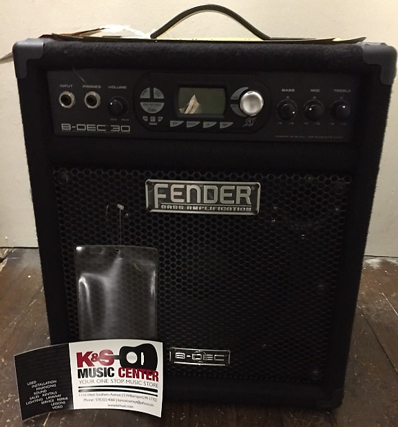Fender BDec 30 Bass Amplifier Black Reverb