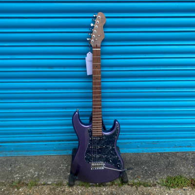 Sceptre Gen II Ventana Metallic Purple Strat-Style Electric Guitar for sale