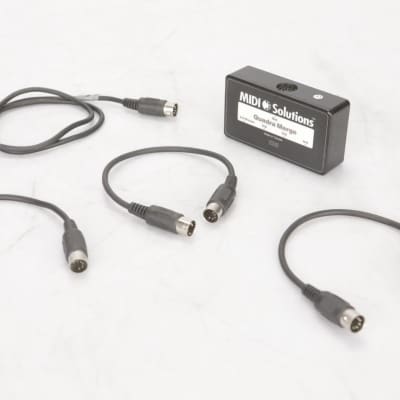 MIDI Solutions Quadra Merge 4-In 1-Out MIDI Message Combiner w/ 4 Cables #38700 image 10