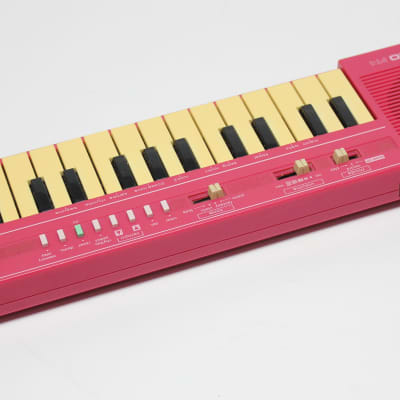 Pink Vintage 1988 Casio PT-1 29-Key Mini Synthesizer Synth Keyboard image 3