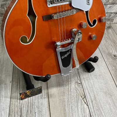 Gretsch #G5420T - Electromatic® Classic Hollow Body Single Cut with Bigsby®, Orange Stain image 6