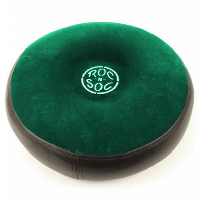 Roc N Soc Drum Stool Throne With Custom Base ROUND TOP Green image 2