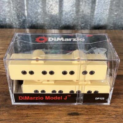 DiMarzio DP123 Model J Pair Jazz Bass Pickup Set DP123CR Cream image 2
