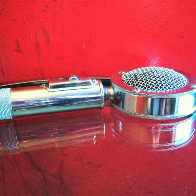 Vintage RARE 1940's Astatic D-104 crystal "Lollipop" microphone Chrome w handle image 9