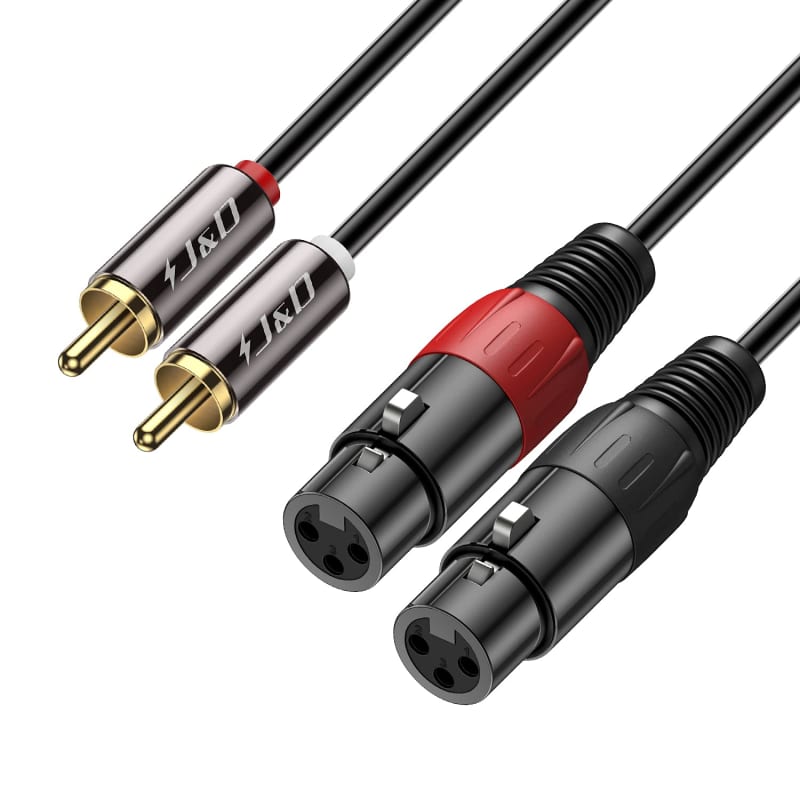  YABEDA RCA to XLR Cable,Heavy Duty Dual RCA Male to Dual XLR  Male HiFi Stereo Audio Connection Microphone Interconnect Cable - 3Feet :  Musical Instruments
