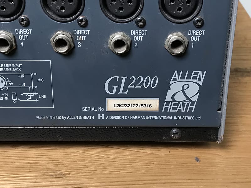 Allen & Heath GL2200 - 24x4 Dual Function Mixer