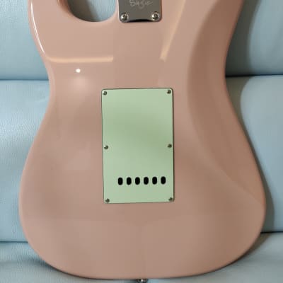 Shijie guitar STN SSS 2021 Shell Pink image 3
