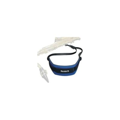 Neotech Soft Sax Strap in Royal Blue with Swivel Hook image 1