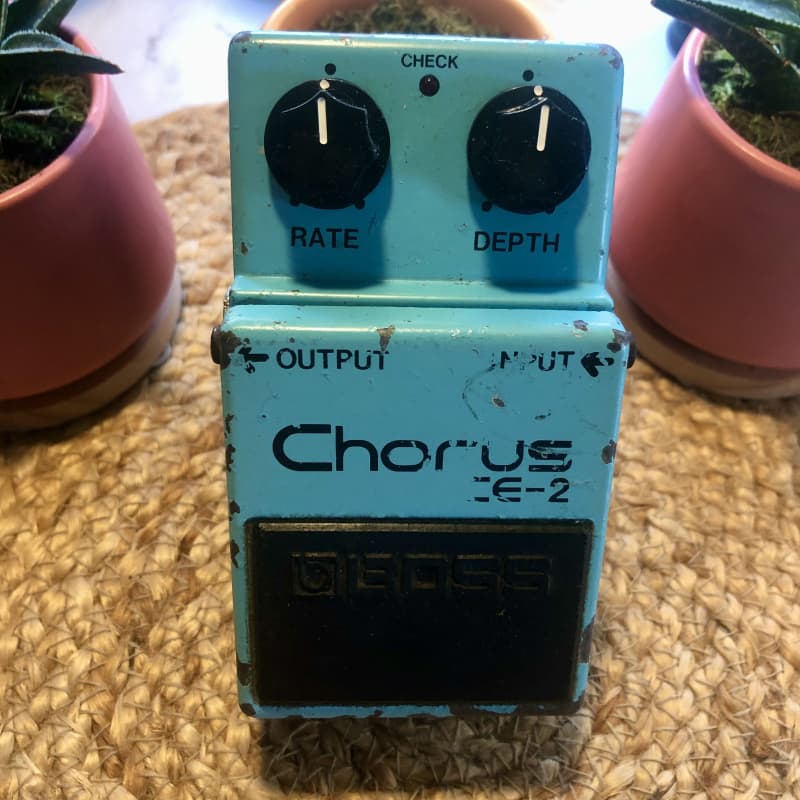 1980 Boss CE-2 Chorus. Silver screw, long dash, black label. Made 