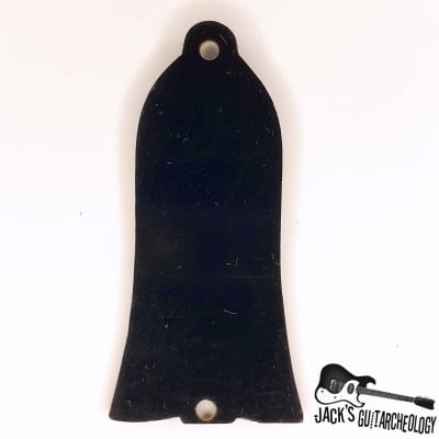 NOS Gibson Les Paul Bass Truss Rod Cover (1970s Black & White) image 2