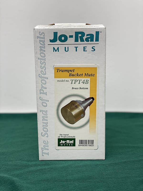 JoRal TPT4B Brass Bottom Trumpet Bucket Mute Reverb