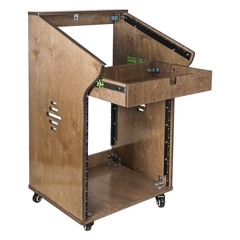 SDRK-M11X12B | DIY Studio Rack with 11U Slant Mixer Top, 12U | Reverb