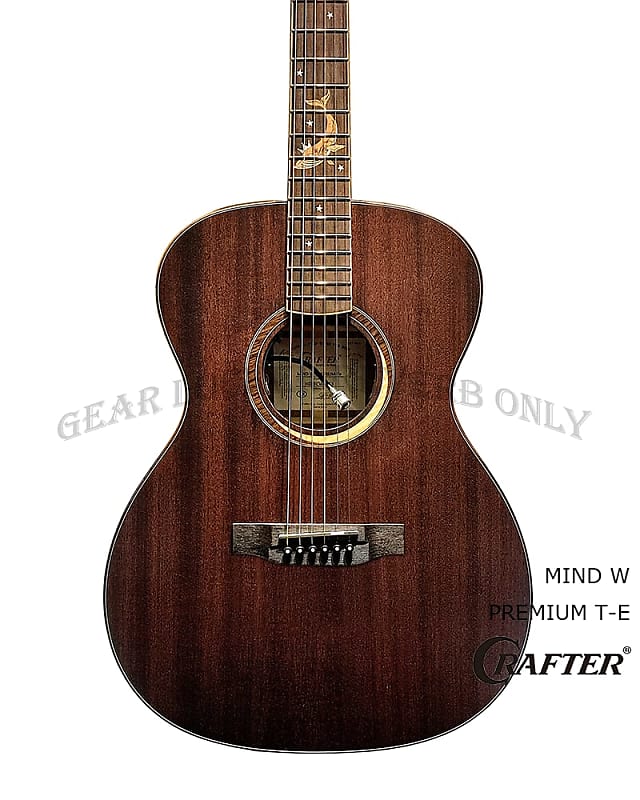 Crafter MIND W PREMIUM-Te Orchestra solid mahogany acoustic | Reverb