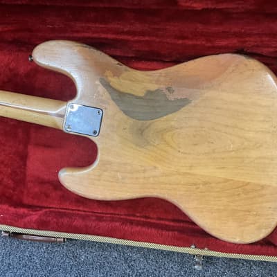 Fender Jazz Bass made in USA( 1973 ) 1972-1974 Maple Neck Pearl Block Inlays in good condition with original hard case and original owners manual image 16
