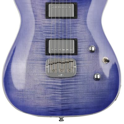 G&L Tribute ASAT Deluxe Carved Top Electric Guitar - Bright Blueburst image 1