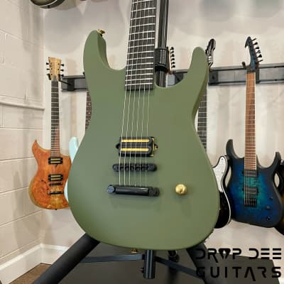 Jackson USA Custom Shop SL1H Soloist Electric Guitar w/ Case-Olive Drab Green image 4