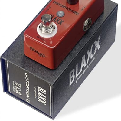 Blaxx by Stagg Model BX-DIST B Electric Guitar 3 MODE Distortion Effect Pedal for sale