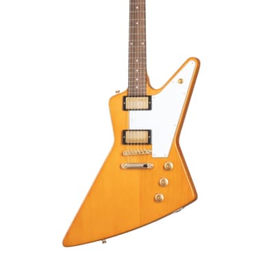 Epiphone Inspired by Gibson Custom Shop 1958 Explorer Electric Guitar - Aged Natural-Aged Natural image 3