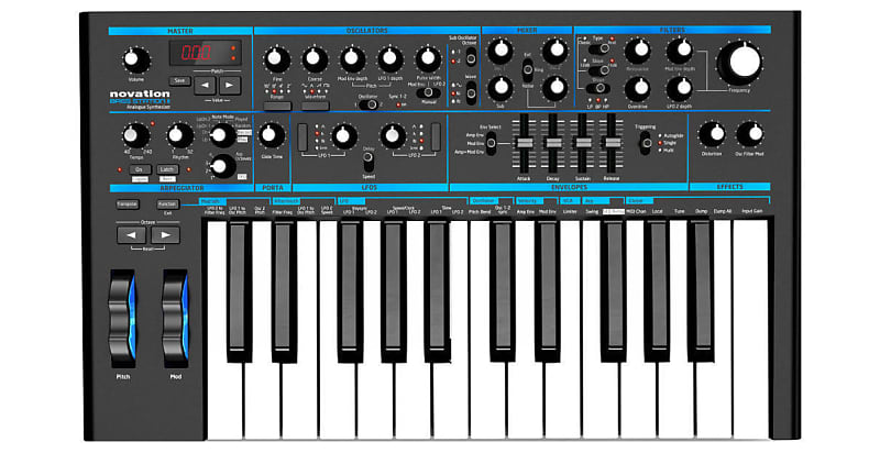 Novation Bass Station II 25-Key Analogue Synthesizer