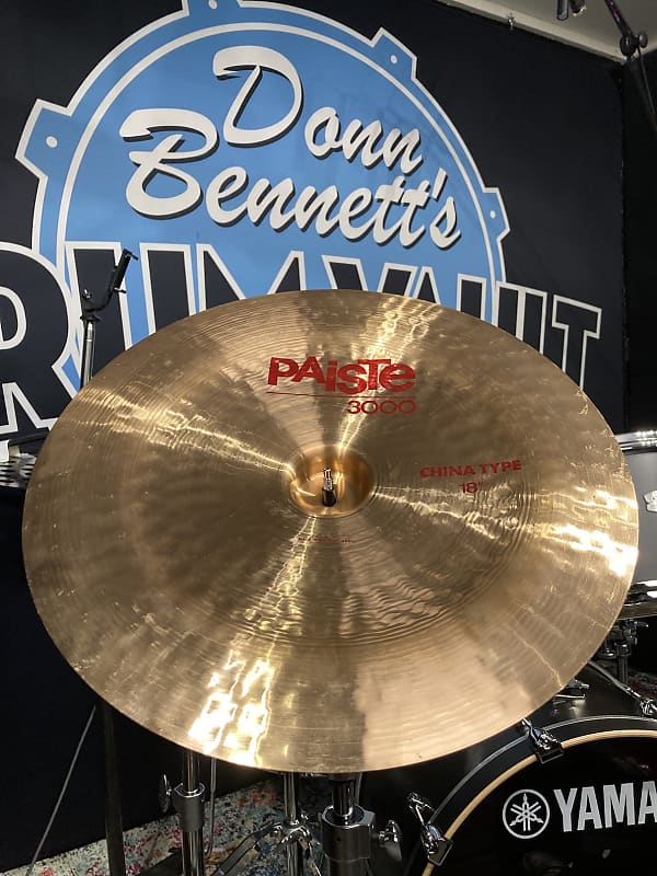 David Garibaldi's Tower of Power, Paiste 18" 3000 Series China Cymbal 1658g 1980s image 1