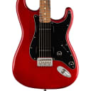 Pre-Owned Fender Noventa Stratocaster, Pau Ferro Fingerboard - Crimson Red Transparent 1222