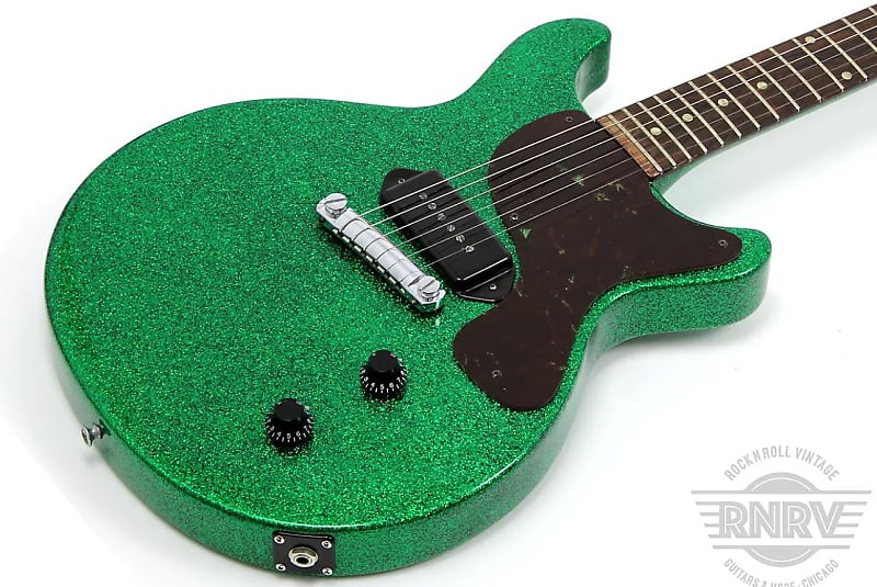 Gibson Les Paul Junior 1958 Marty Bell Sparkle Green Vintage Refin image 1