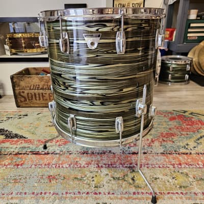 Ludwig Standard 16x16" 3-ply Floor Tom in Avocado Strata 1971 image 2