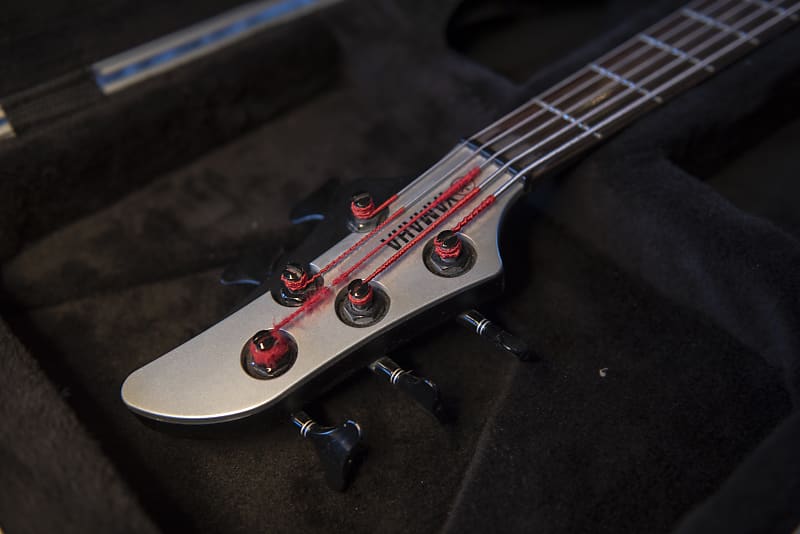 Yamaha RBX775 5-String Bass Guitar Metallic Silver | Reverb