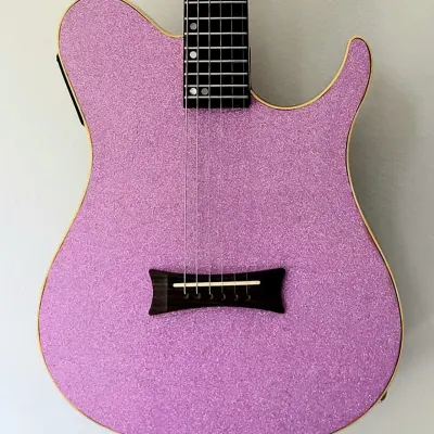 Charvel ATX Thinline Acoustic 24 frets Hot Pink Sparkle for sale