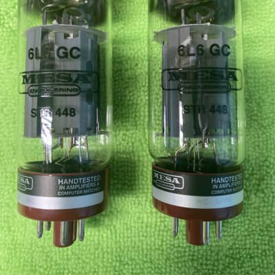 Mesa Boogie 6L6 GC STR 448 Tube Matched Pair image 1