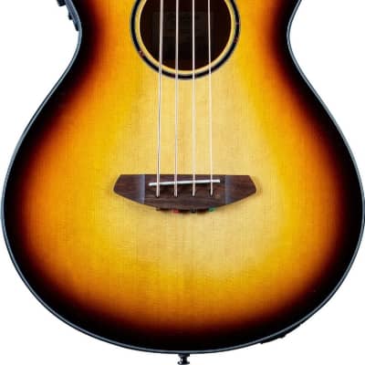 Breedlove Discovery S Concert CE Acoustic Electric Bass Edgeburst European African Mahogany for sale