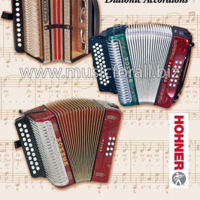Hohner Xtreme GCF/Sol Red Crown Acordeon Accordion +Case, Bag, Strap, BackPad, DVD Authorized Dealer image 15