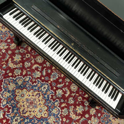 Steinway & Sons 1098 Studio Upright Piano | Satin Ebony | SN: 458173 | Used image 4